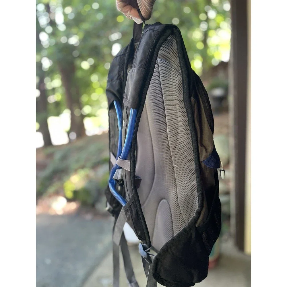 JanSport x Nalgene Hydration Pack Backpack Blue Black WITH Bladder EUC